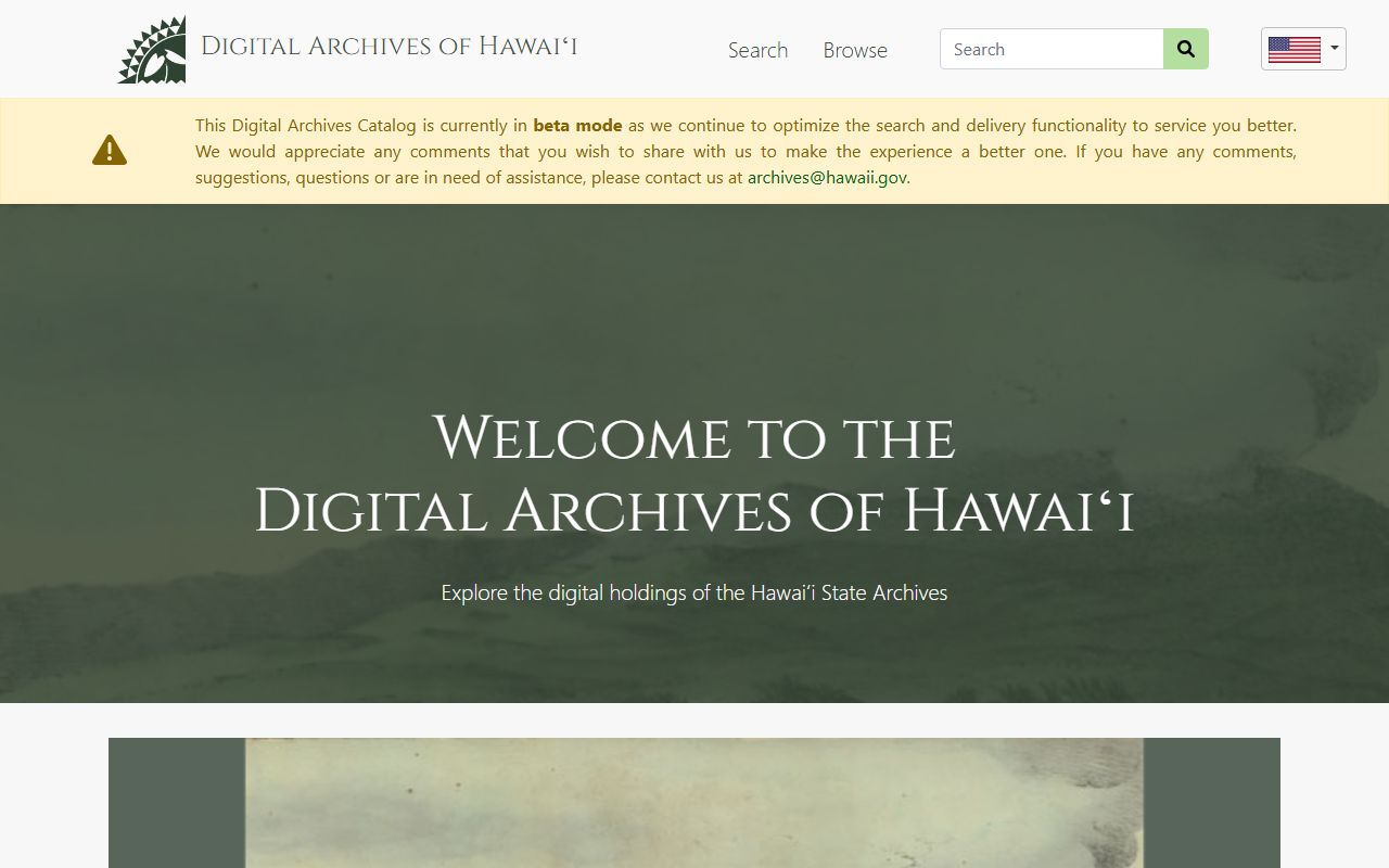 Hawaii State Archives digital collections for marriage license records research